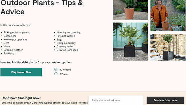 short email course patch