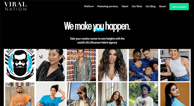 sign up for influencer agencies or marketplaces