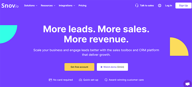 Snovio Homepage