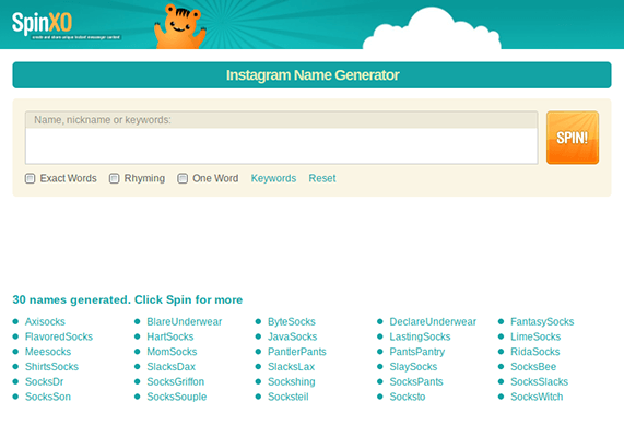 spinxo instagram handle