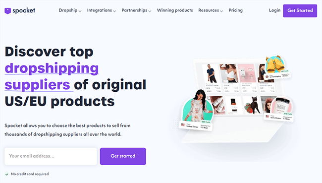 start a dropshipping business spocket 1