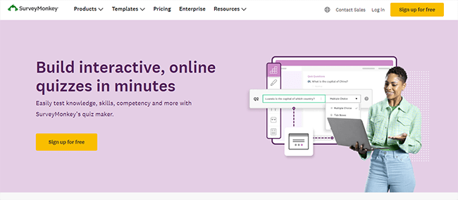 SurveyMonkey Homepage