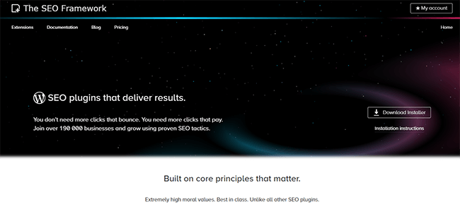 The SEO Framework Homepage