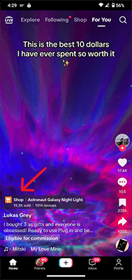 tiktok shop link