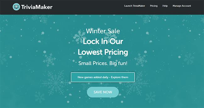 TriviaMaker Homepage