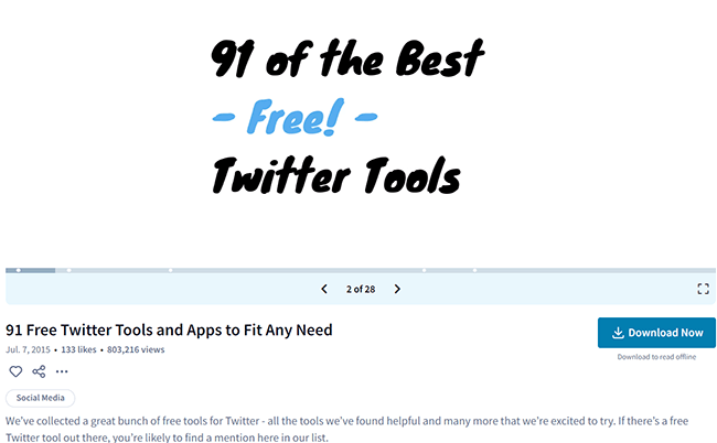 turn listicles into a slide deck twitter tools