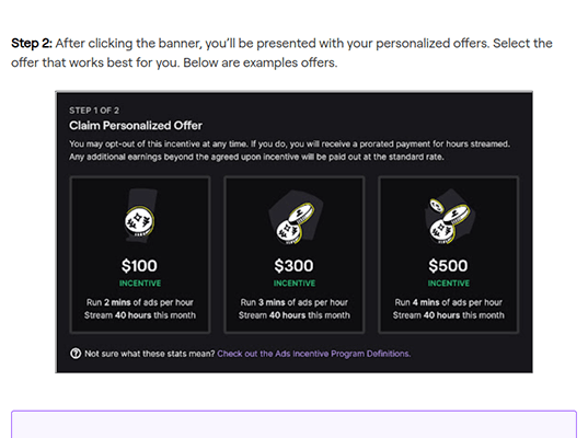 twitch ads incentive program