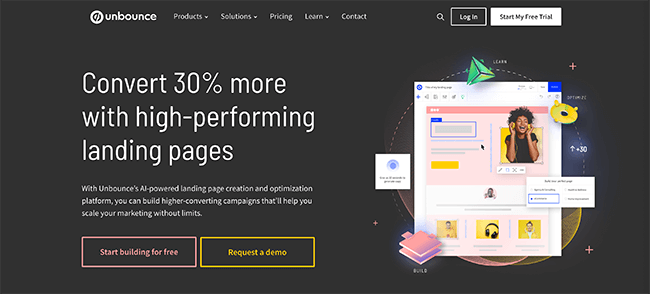 Unbounce Homepage