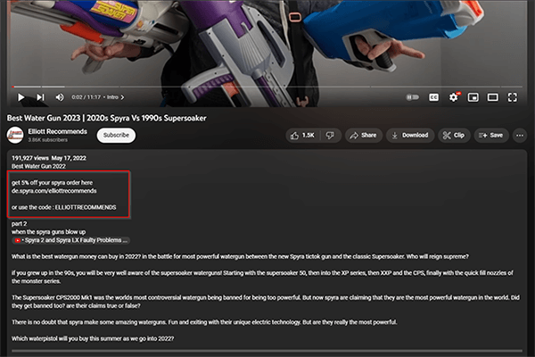 Use promo codes - Elliott Recommends