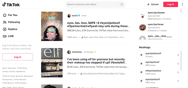 video sharing social networks tiktok