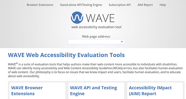 wave homepage