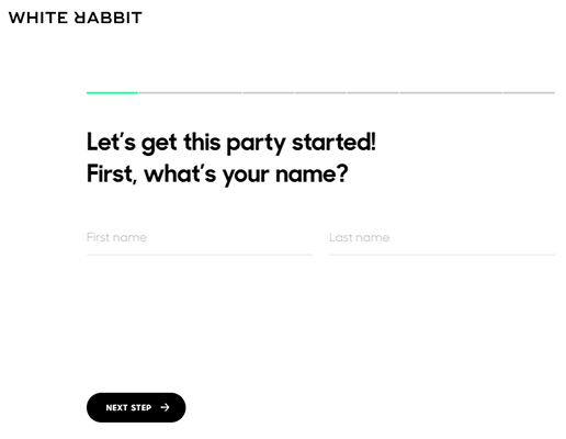 white rabbit call to action