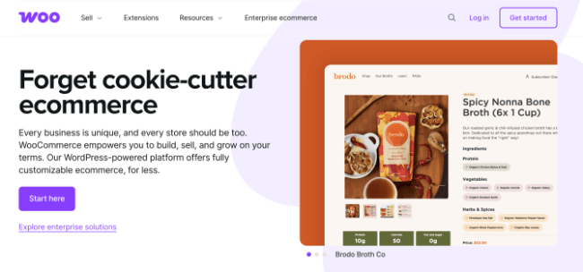 woocommerce homepage
