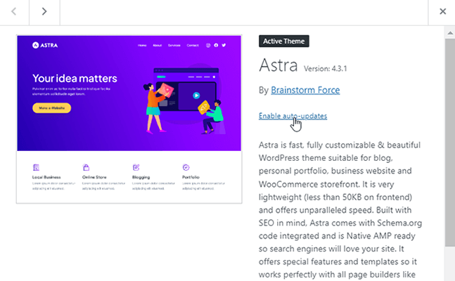 wordpress enable auto updates
