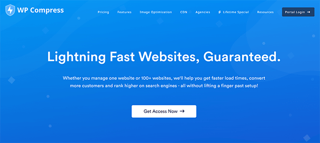 wp compress homepage
