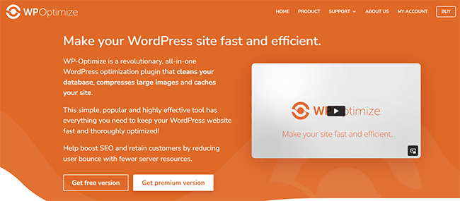 wp optimize homepage