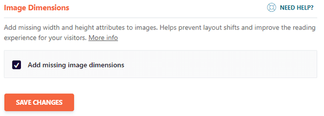 wp rocket image dimensions