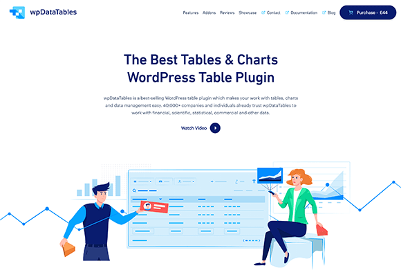 wpdatatables homepage